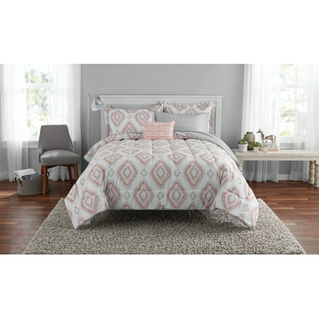 Mainstays Double Diamond Bed In A Bag Coordinated Bedding