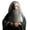 Grey, variant on Brown Wizard Beard And Wig - Halloween Funny Father Time Costume Accessory for Adults
