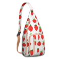 thumbnail image 1 of Berry Sweet Strawberry Print Daypack – Waterproof & Lightweight, Summer Fruit Aesthetic, Fashionable & Practical, 1 of 4