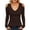 Brown, variant on AKOEE Womens Long Sleeve Tops V Neck Cold Shoulder Soft Knit Base Sweater Slim Fit Trendy Going Out Clothes (XL, Khaki)