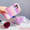 thumbnail image 2 of Fundas de regalo para mujer para Samsung Galaxy A34, A54, A24, A14, A04, A04E, A04S, M13, S23, S22 Ultra, S21 FE, peludas, esponjosas, cálidas, suaves, funda de teléfono de piel qiuyongming unisex, 2 of 2