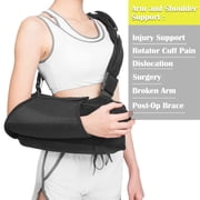 Shoulder Abduction Sling - For Injury Support, Rotator Cuff Pain, Dislocation, Surgery, Postoperative Shoulder Arm Support Shoulder Immobilizer with Abduction Pillow
