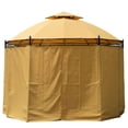 thumbnail image 2 of Outdoor Canopy Patio Gazebo with Curtains 11" - Orange, 2 of 3