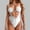 White, variant on Women's Sexy Swimsuit With Tie Back And Cutouts Stylish And Comfortable Lifeguard Bikini Mens Underwear Bikini Briefs Underwear for Women Bikini Trendy Bikinis Bikinis Thongs Flag Bikini Top String
