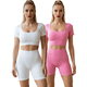 thumbnail image 1 of Set De Dos Conjunto Deportivo Unitalla Casual Mujer Short y Blusa Stretch Comodidad y Estilo, 1 of 9
