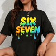 thumbnail image 1 of Playera de Mujer 100% Algodón - Meme "Six Seven" (6 7), 1 of 7