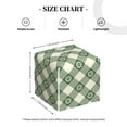 thumbnail image 3 of Picia Daisy Plaid Green Pattern Tissue Box Cover,PVC Leather Square Holder,Tissue Box Holder with Magnetic Bottom,Facial Paper Organizer Dispenser-5.2"X5.2"X5.2", 3 of 8