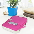 thumbnail image 6 of Multi Functional A4 Document Bag File Folder Portfolio Organizer Computer Notebook Travel Zippered Case for Tablet Notebook Pens Documents Rose Red, 6 of 9
