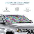 thumbnail image 3 of Fuzoiu Succulents Print Car Windshield Sunshade,Foldable Reflective Sun Visor,Windshield Sun Shade,UV Rays Sun Visor Shade,Auto Front Sun Shield Shade-Small, 3 of 8