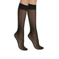 thumbnail image 4 of Fgnfyis Bas Unis pour Femmes 2 Pcs pour Femmes Accroc Été Bas Fins Confortables Transparents Noirs, 4 of 5
