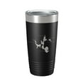 thumbnail image 1 of Lake James Snow Lake Jimmerson Lake Map Tumbler Travel Mug Insulated Laser Engraved Coffee Cup Pokagon State Park Indiana 20 oz Black, 1 of 5