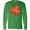 Kelly Green, variant on Inktastic Red Canadian Maple Leaf Long Sleeve T-Shirt