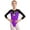Purple, variant on YiZYiF Kids Girls Rhythmic Gymnastics Jumpsuit Long Sleeve Ballet Dance Leotard Shiny Rhinestones Metallic Bodysuit Red 10