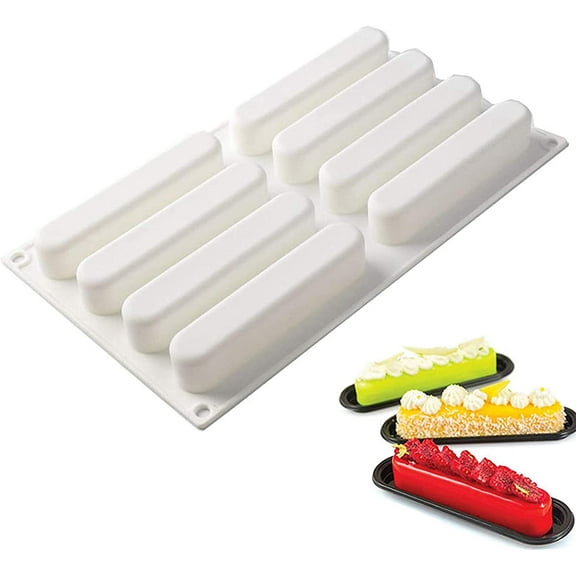 Éclair French 8-Cavity Silicone Mold
