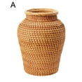 thumbnail image 5 of Rattan Vase Handmade Rattan Flower Vase Country Rustic Style Handmade Woven Plant Flower Vase Basket for Boho Home Decor Decorative Vase Wrapped Centerpiece Vase Z9S2, 5 of 8