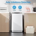 thumbnail image 6 of Bigleap Portable Washing Machine 7.7 lbs, Full-Automatic Compact Washer, 10 Cycles LED Display for Apartments, Dorms, RV, White, 6 of 6
