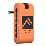 FLAMMA Bass Headphone Amp Portable Modeling Headphone Amplifier with 28 Drum Grooves 7 Amp Models Built-in Effects 5 Tone Color Support Bluetooth USB Audio Recording&Playback OTG Function Rechargeable