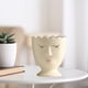 thumbnail image 4 of Cerámica creativa cara humana estatua decoración escultura jardín arte adorno Baoblaze maceta de interior grande, 4 of 7