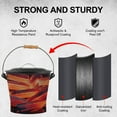 thumbnail image 4 of 2.6 Gallon Fireplace Ash Bucket with Lid Shovel, Hand Broom, Charcoal Wood Fire Pits Burning Stoves, Coal Pellet Metal Buckets, Hot Wood Carrier Pail Fire Pits Ash Can Cleaning Tools, 4 of 10