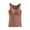 Khaki, variant on Women's Thermal Vest with Removable Padded Bra, Fleece Lined Slim Fit Camisole, Seamless Tummy Control Base Layer Top for Autumn Winter, Cold Weather Layering and Outdoor Activities-Beige