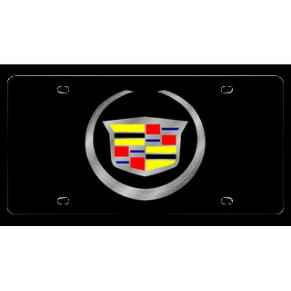 Black Cadillac Laser License Plate