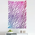 thumbnail image 1 of Zebra Tapestry, Illustration of Colorful Art of Animal Skin Stripes Pattern, Fabric Wall Hanging Decor for Bedroom Living Room Dorm, 5 Sizes, Pink Fuchsia, by Ambesonne, 1 of 1