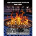 thumbnail image 4 of 10 LBS Fire Glass 3/4Inch Round Fireplace Glass Rocks for Fire Pit Rich Amber, 4 of 8