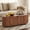 Walnut, variant on YOCWO Oval Storage Bench with Flip Top and Wheels, Fluted Wave Entryway Bench with Storage End of Bed Bench for Bedroom& Living Room, Walnut