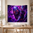 thumbnail image 5 of Menacing Humanoid Monster with Skeletal Skull Like Face, Spooky Gothic for Gothic Decor Fans, Dark Art Decor, Halloween Gift, Tapestry Wall Hanging for Bedroom and Dorm, 5 of 7