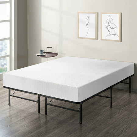 Best Price Mattress 10 Inch Memory Foam Mattress and Innovated Steel Bed Frame Set - Twin