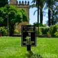 thumbnail image 4 of Glowneon Warning German Shepherd Metal Sign, Warning Dog Yard Sign, 4 of 5