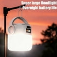 thumbnail image 5 of Solar Camping Light Outdoor Rechargeable LED Bulb | Portable Long Lasting Emergency Lamp with Solar Panel, Digital Display, Type-C Fast Charge, White, 5.91x3.27in, Lightweight for Market Stalls, 5 of 8