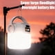 thumbnail image 5 of Luz solar para acampar | Linterna LED recargable con foco COB | Lámpara de emergencia portátil para exteriores, ideal para acampar, hacer senderismo y puestos de mercado | Batería de larga duración, 5 of 8