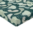 thumbnail image 4 of Ambesonne Leaves Greenery Fitted Sheet, Boho Autumn Leaves, Twin Size, Hunter Green Pale Green, 4 of 5