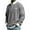G8-Gray, variant on Nokdvo Men's Quarter Zip Waffle Pullover Long Sleeve Stand Collar Pullover Pocket Textured Shirt Oversized Baggy Outdoor Winter Spring Sport Pullover Shirts,Gray 2XL