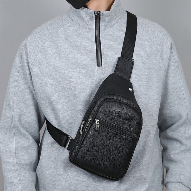 Bolso bandolera impermeable para hombre | Mochila ligera de pecho | Mochila deportiva de hombro para actividades al aire libre | Bolso bandolera para viajes y ocio
