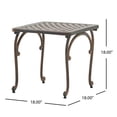 thumbnail image 3 of Rushmore Square Cast Outdoor End Table (Set of 2), Shiny Copper, 3 of 10