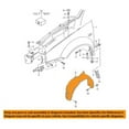 thumbnail image 3 of For 07 08 09 VW Jetta City Front Splash Shield Inner Fender Liner Panel SET PAIR, 3 of 5
