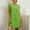 Green, variant on Qulqfy Mini Womens Summer Dresses Wedding Guest Solid Long Sleeve Cotton Linen Square Neck Green Work Casual Beach Vacation Sundresses L
