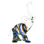 GlassOfVenice Murano Glass Striped Elephant