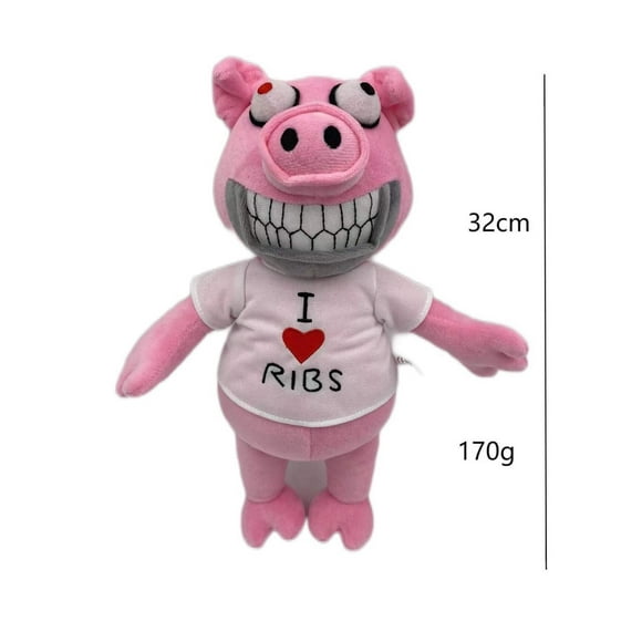 Peluche de Déception Sombre, Poupée Cochon Rose - SinKeeU