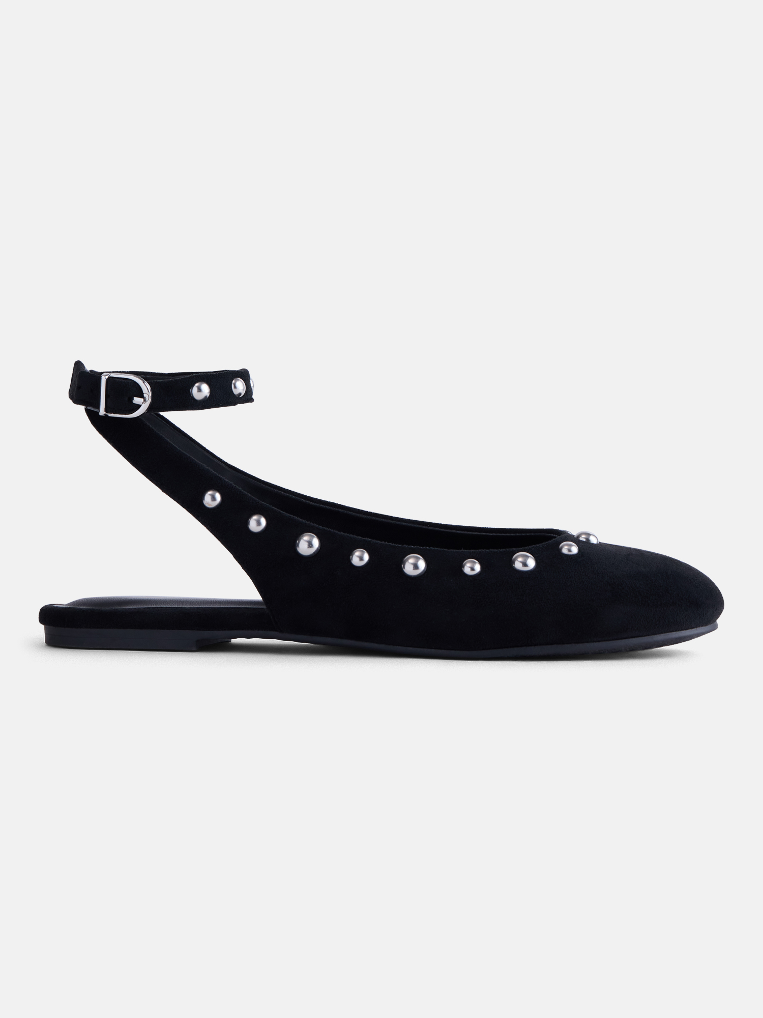 No Boundaries Women's Faux Suede Ankle Ballet Flat photo 1