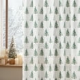thumbnail image 3 of Touchbetter Christmas Sheer Curtains for Living Room and Bedroom, Xmas Tree Foil Print Curtains, Holiday Window Drapes Decorations, 52" W x 84" L, Set of 2 Curtain Panels, 3 of 6