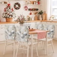 thumbnail image 2 of Christmas Ball Chair Covers Set of 8 Shinny Stars Modern Art Decoration Chair Back Covers Stretch Removable Washable Slipcovers Protector for Dining Room Kitchen Party Decor, 2 of 5