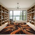 thumbnail image 2 of ODIKA 4'x6' Machine Washable Non-Slip Area Rug, Abstract Burnt Orange High Traffic Rug, Orange, 1158358, 2 of 7
