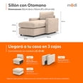 thumbnail image 2 of Sillón Individual Seccional Modular Adapti + Otomano | Beige Ostra, 2 of 9
