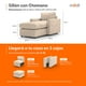 thumbnail image 2 of Sillón Individual Seccional Modular Adapti + Otomano | Beige Ostra, 2 of 9