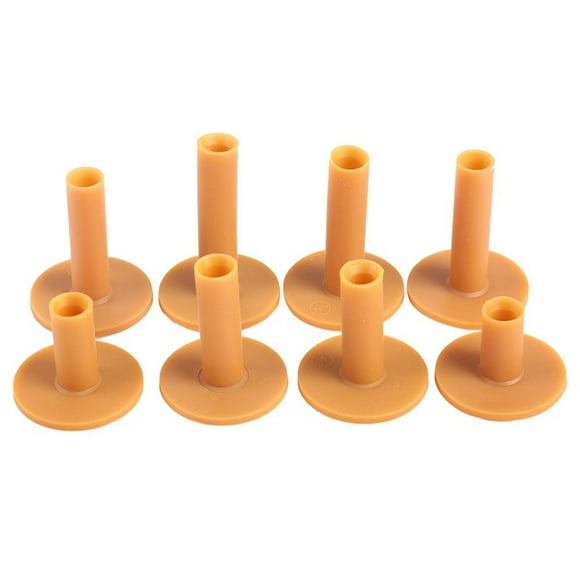 kurtrusly 8/pcs Set Training Practice Mat Tee Golf Ball Rubber Tee Holders Outdoor Golf Ball Sports Accessories