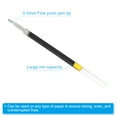 thumbnail image 4 of Uxcell 110mm Roller Pen Refills Black Gel Ink Pen Refill, Transparent Rod 100 Pcs, 4 of 5