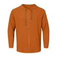thumbnail image 2 of Chemise à Manches Longues pour Hommes Cardigan Décontracté de Vacances à Capuche, 2 of 5